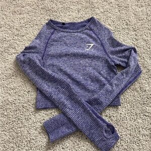 Gymshark Purple Long Sleeve Top